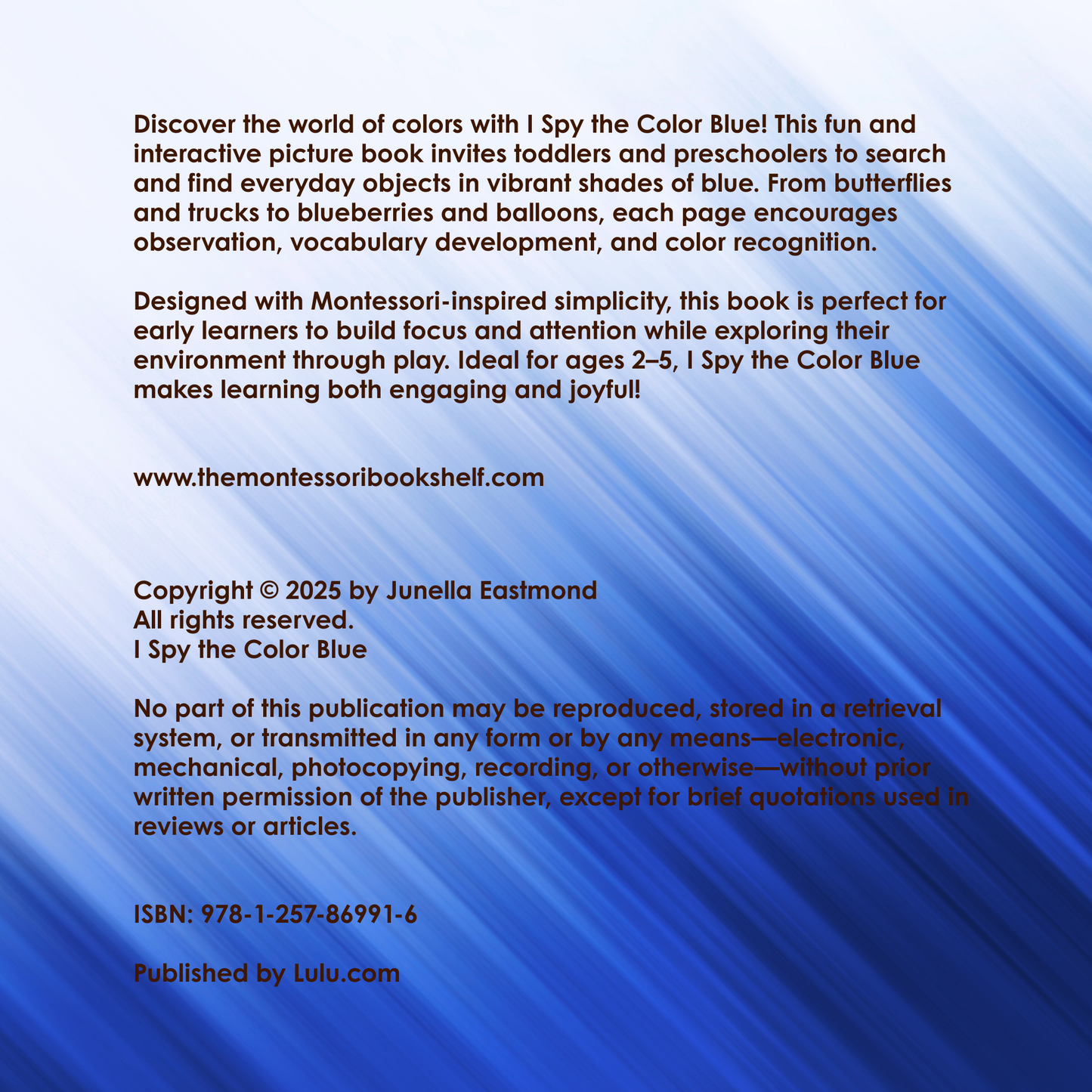 I Spy the Color Blue
