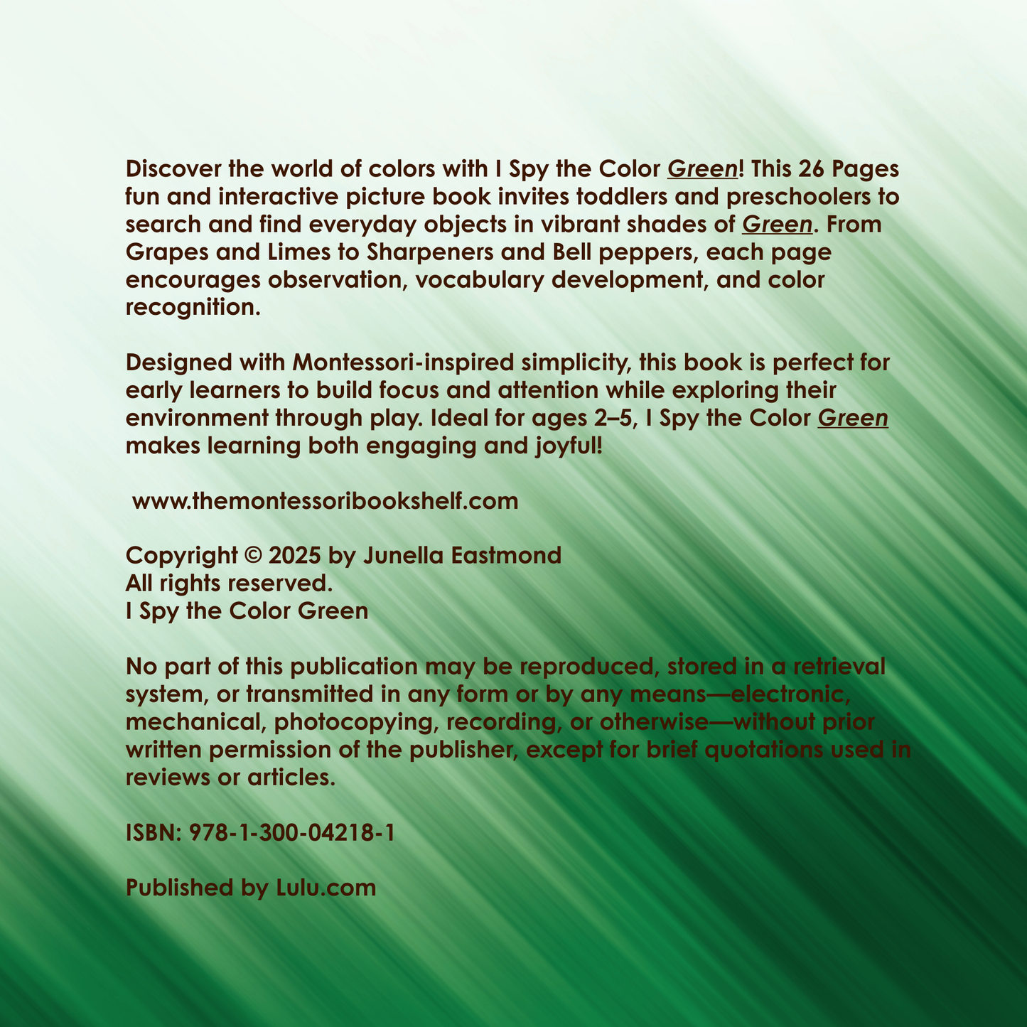 I Spy the Color Green
