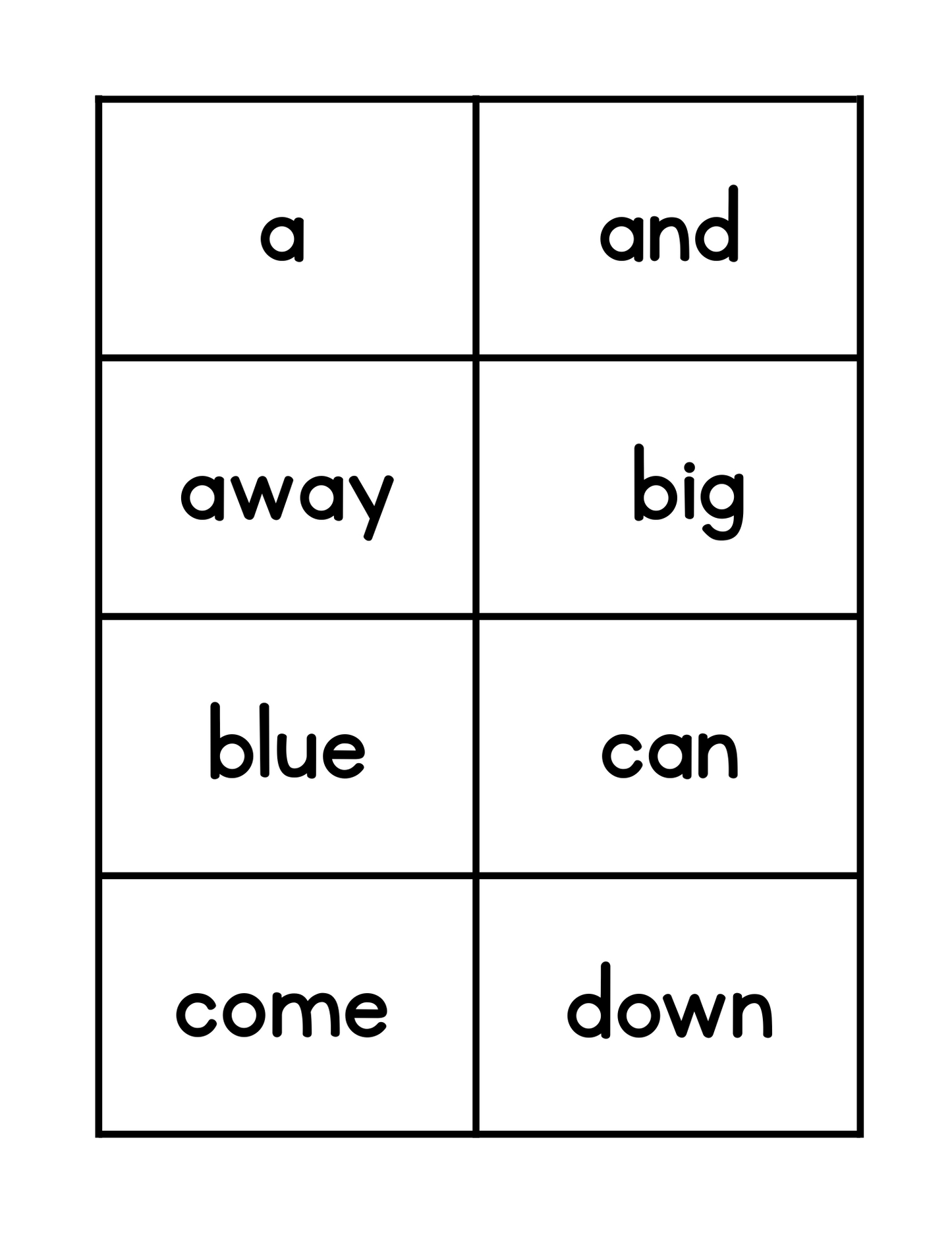 Dolch Sight Words – Complete Set (Pre-K to Grade 3) – Digital Download