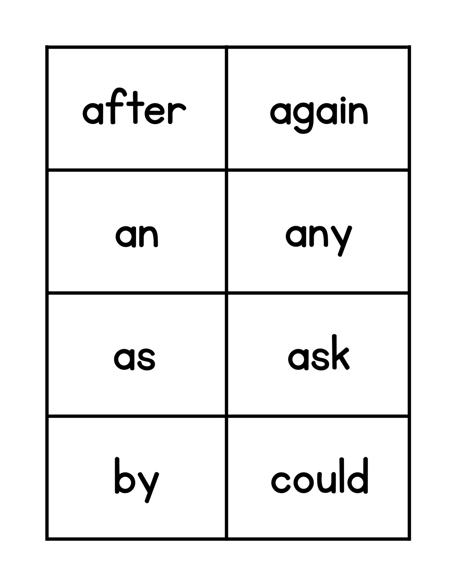 Dolch Sight Words – Complete Set (Pre-K to Grade 3) – Digital Download