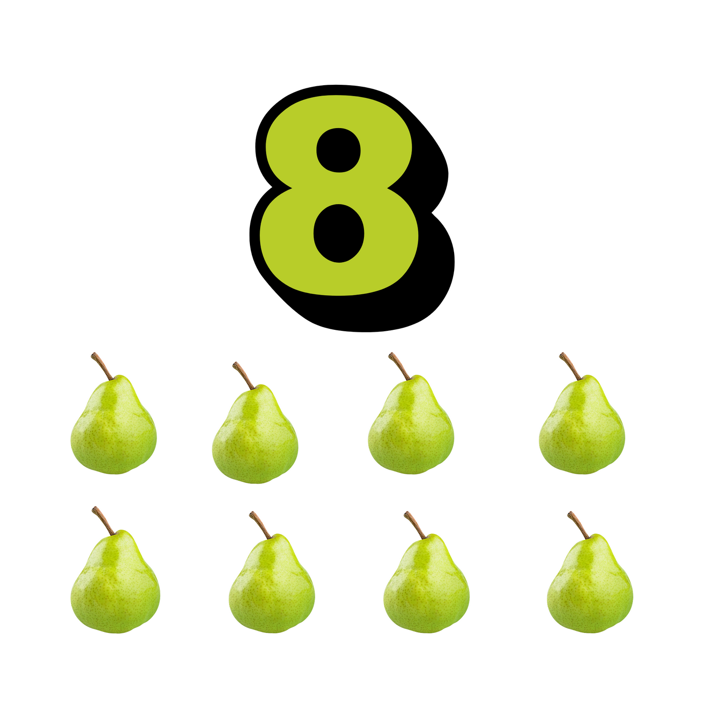 My First Numbers: Montessori Fruits Counting and Coloring (Picture Book)